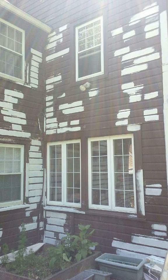 exterior before painting