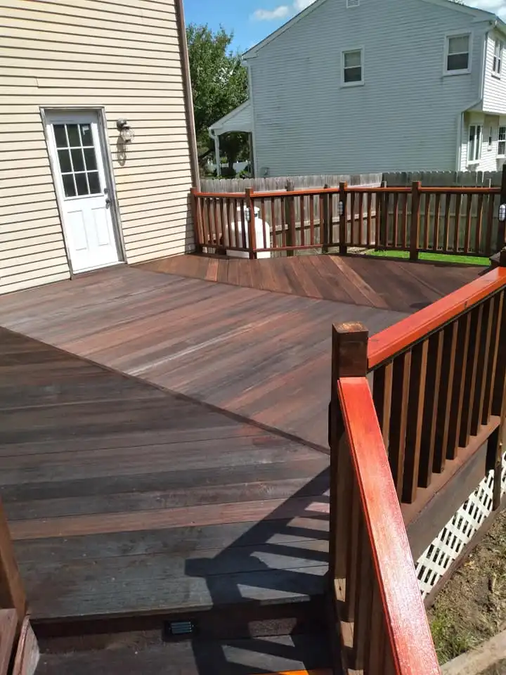 deck stained